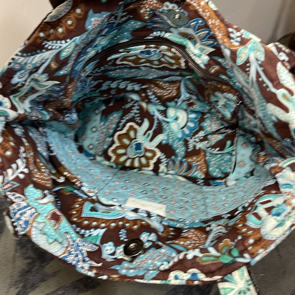 Vera Bradley Java Blue Shoulder Purse - image 5